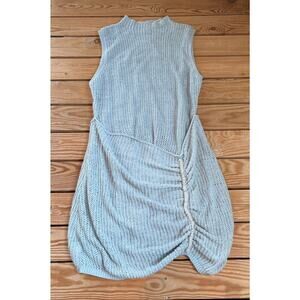 Ronny Kobo Women’s Shell detail Sleeveless Knit Dress Size L Blue S9
